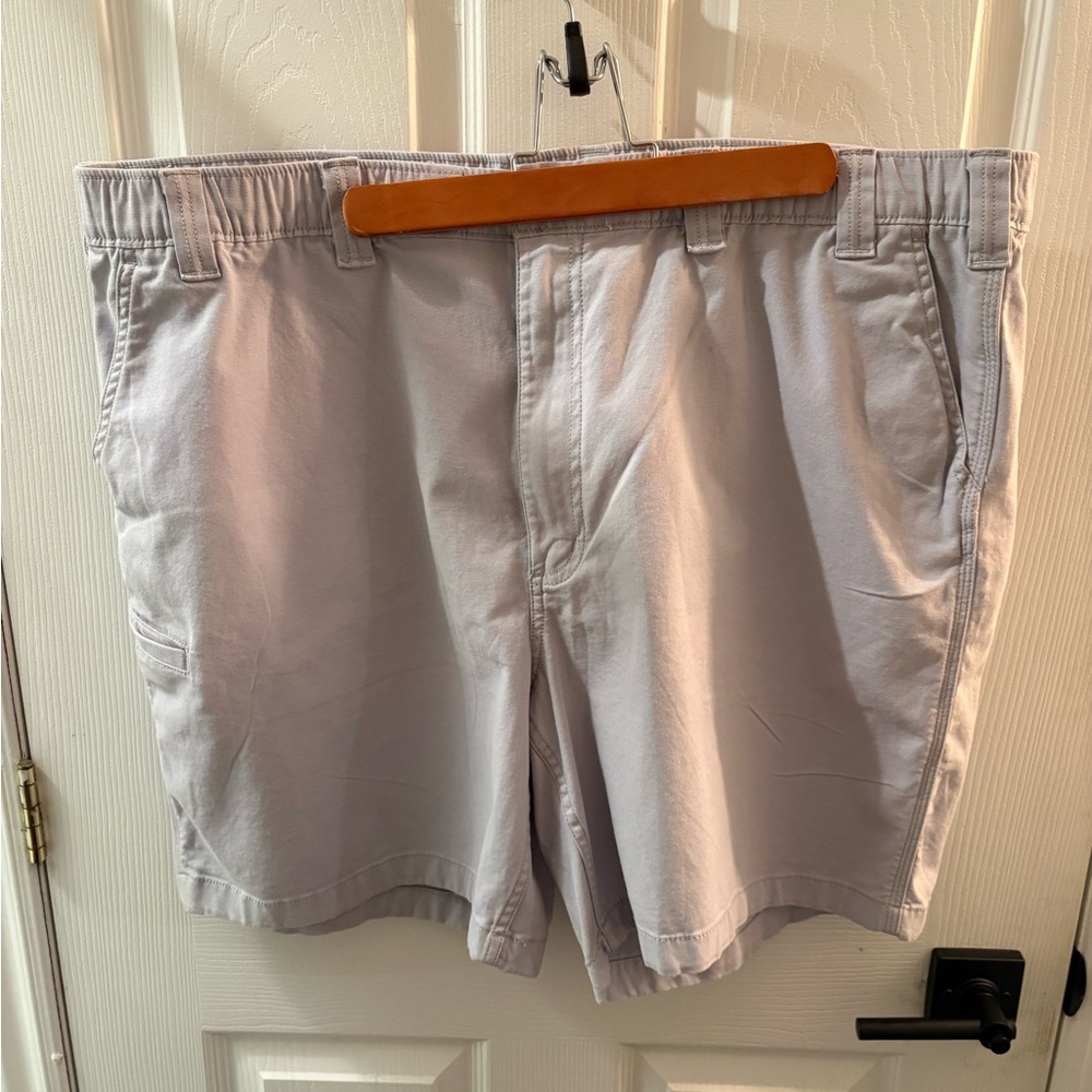 NWT - Carhartt Men's Light Gray Flat Front Shorts